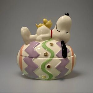 Lenox Peanuts Collection Easter Egg Candy Dish Snoopy - Brand New ADORABLE